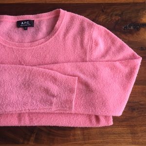 APC pink wool sweater
